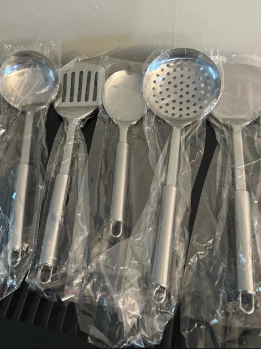 European Culture Silver Stainless Steel 6-Piece Cooking Utensil Set